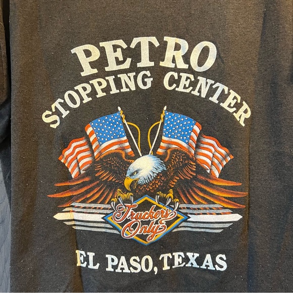 Vintage 1991 “Ride With The Wind” Truckers Only 3D Emblem Single Stitch T-Shirt - Picture 5 of 7